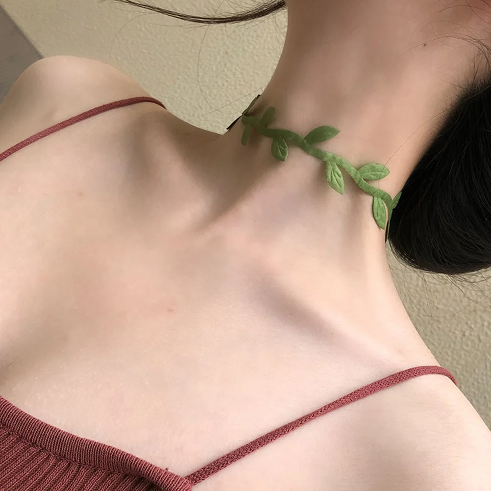 Ожерелье с имитацией листа колье для женщин модные рождественские женские