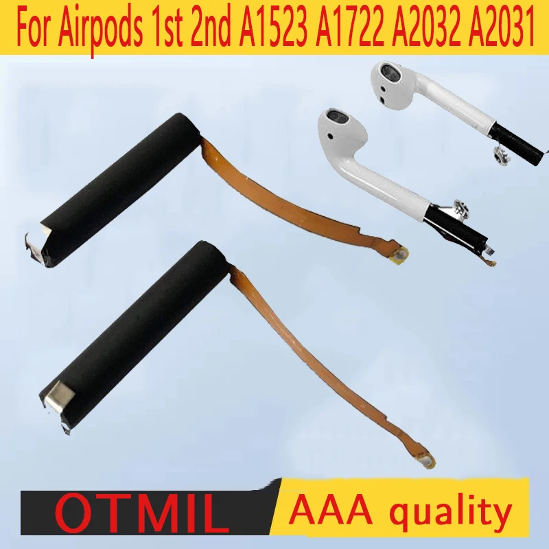 Замените аккумулятор для Airpods 1st 2nd 3nd A1604 A1523 A1722 A2032 A2031 Air Pods 1 2 3 Сменный GOKY93mWhA1604