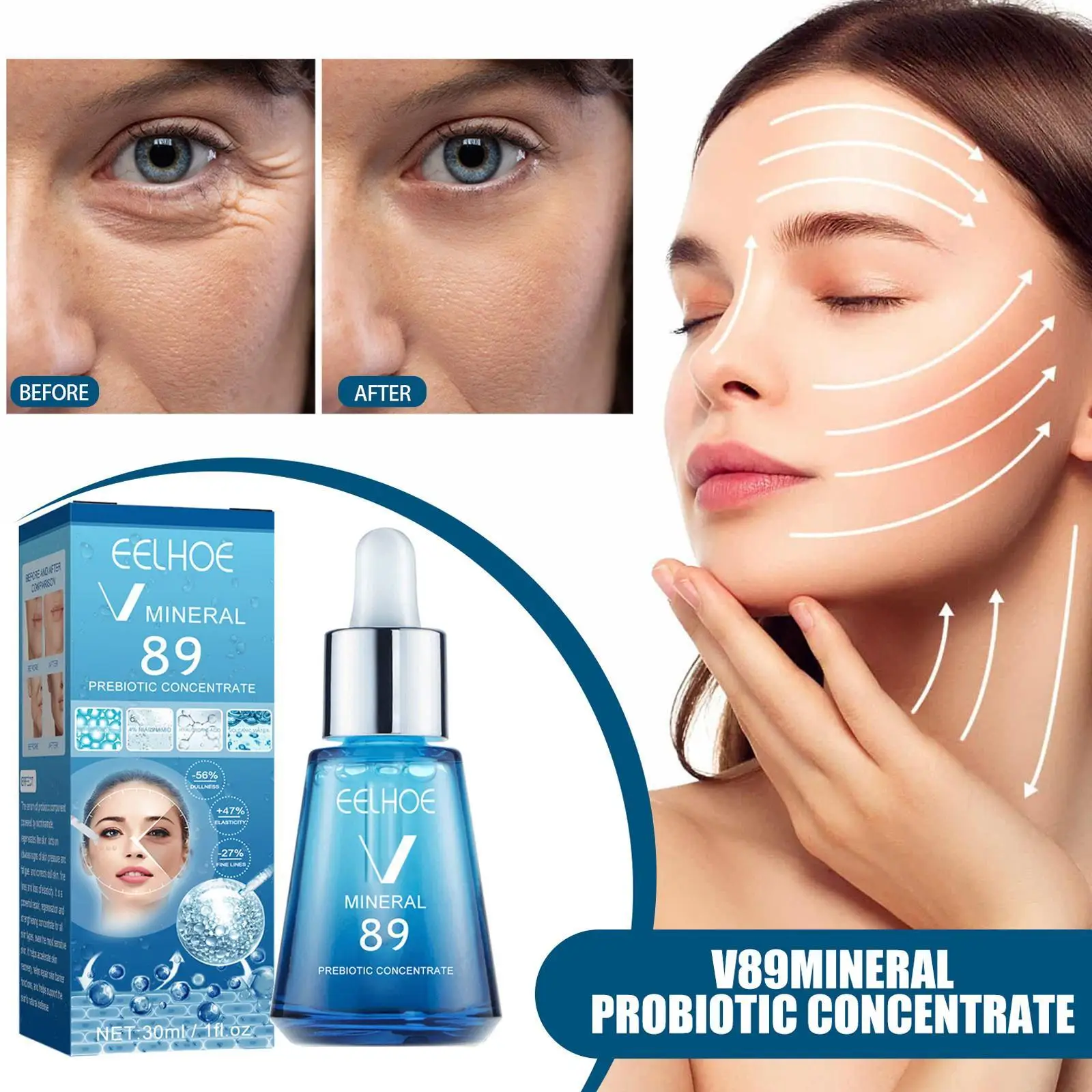 

Face Lift Liquid Serum Anti Aging Moisturizing Firming Facial Beauty Wrinkles Nasolabial Folds Remover Essence Tighten Skin Care