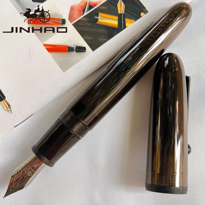 

JINHAO 9019 прозрачная черная перьевая ручка