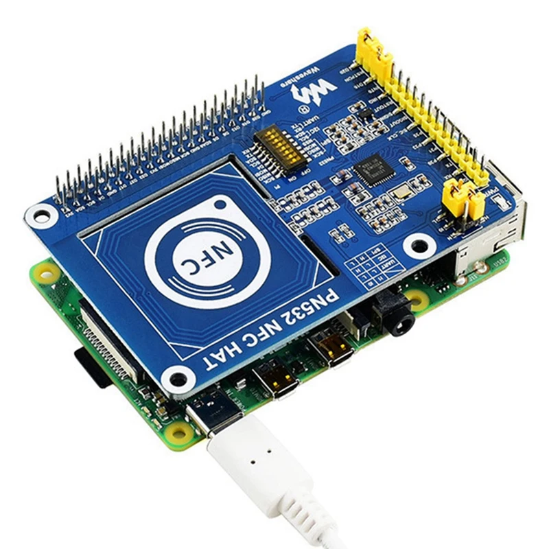 

Waveshare PN532 NFC HAT For Raspberry Pi Supports Communication Interfaces I2C SPI And UART Expansion Board Board