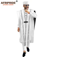 african men clothing agbada robe dashiki shirts ankara pants tribal hat wedding evening outfits 4 pieces afripride a1816011