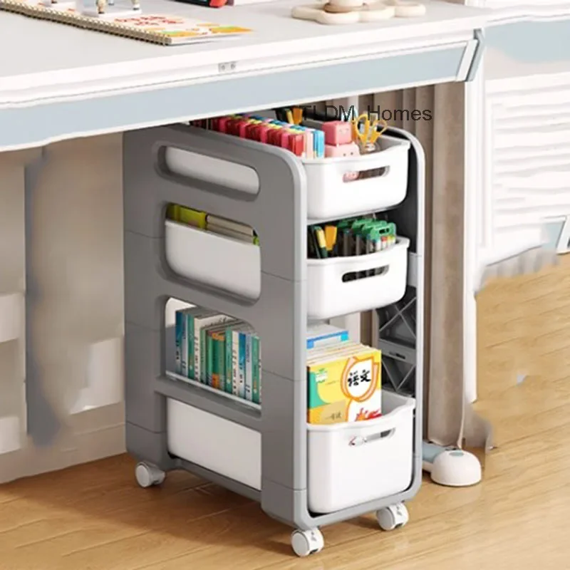 Ящик для книг кухонная тележка бытовая хранения узкая на колесиках красоты Carrito