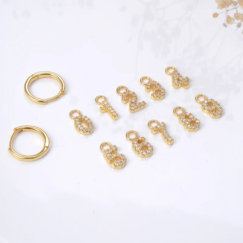 

Mona S925 Sterling Silver Gold Lucky Number Asymmetry Eardrops Earrings Women Fashion Personality Unique Birthday Party Jewelry