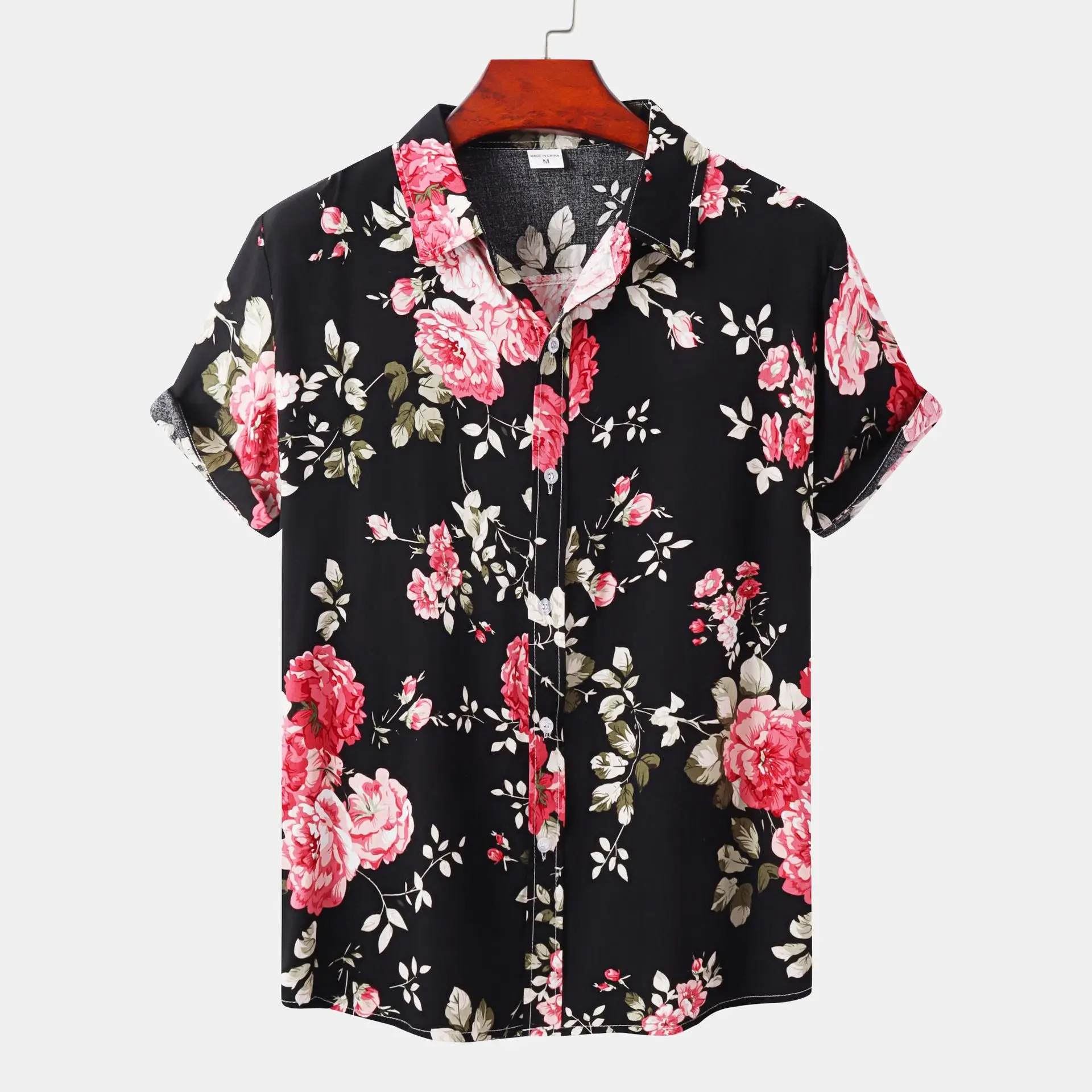 Men'S Shirt Floral 3d Print Undies Hawaiian Shirts Casual Short Sleeved Oversized Blouse Streetwear Tees Top Summer Men Clothing