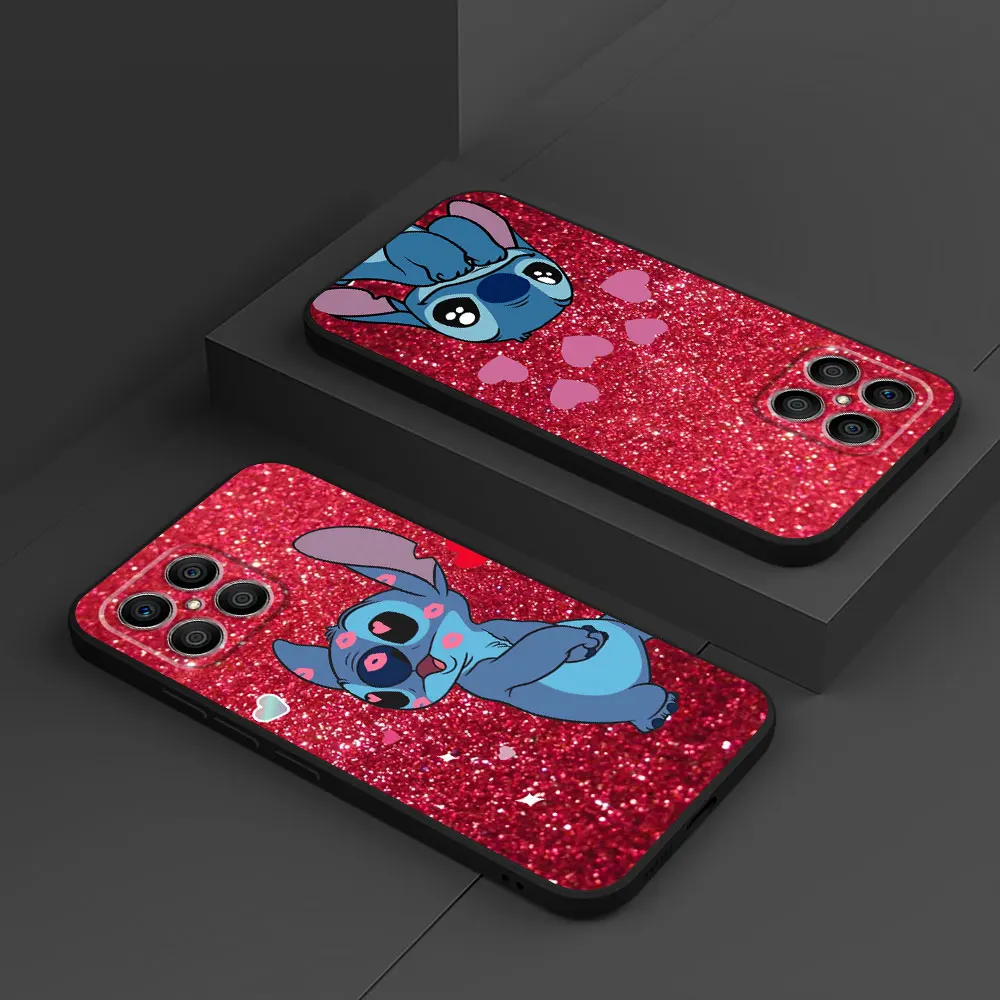Angie Stitch Cute чехол для Honor X8 X8a 90 X9a 8X 70 50 20 Magic5 Pro 9X P60 P50 черный мягкий телефона