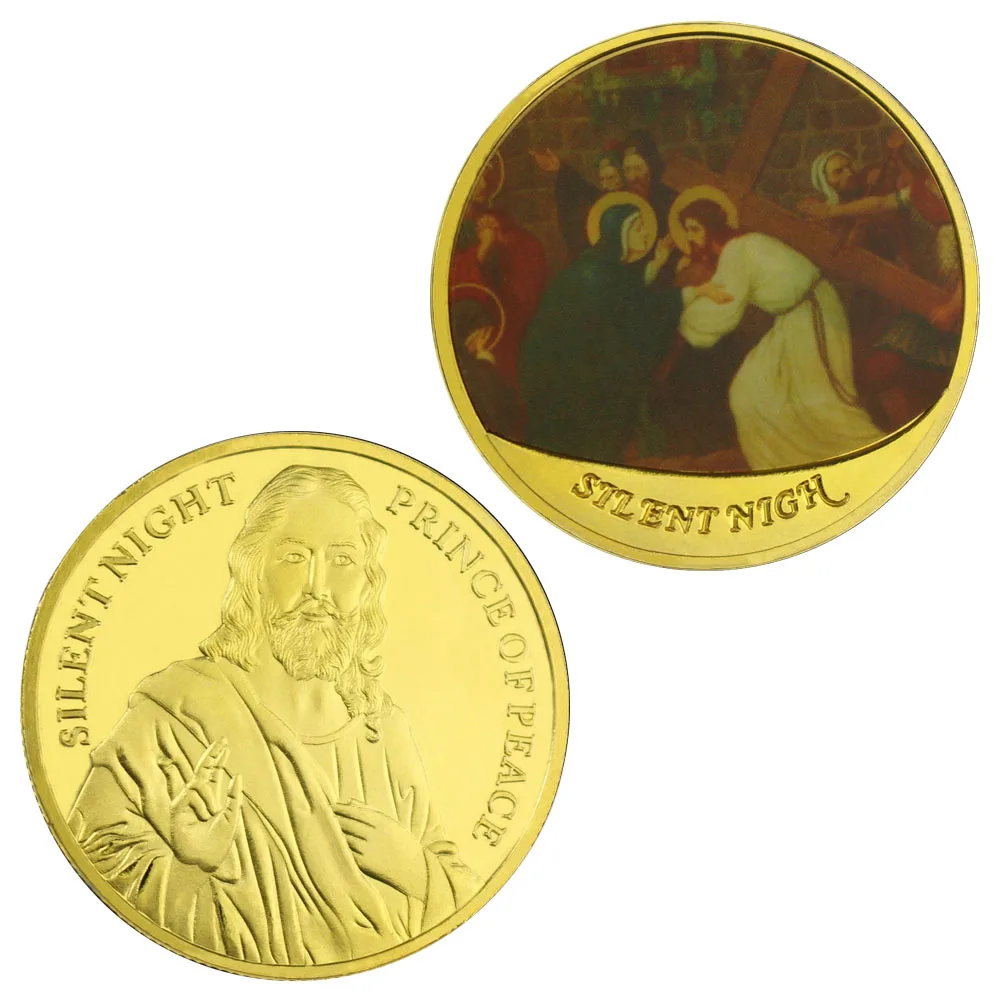 

Бесшумный сувенир, позолоченная монета, коллекционный подарок, коллекция «Хорошая пятница», женский подарок, памятная монета