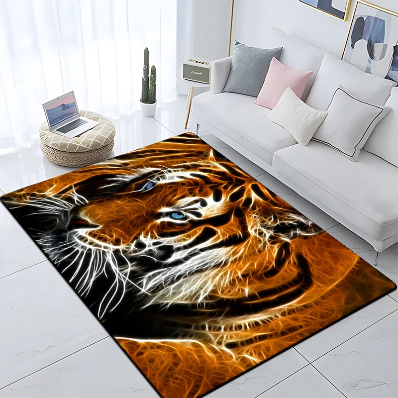 

Animal Tiger pattern custom non slip carpet living room doormat yoga mat home decoration rugs living room