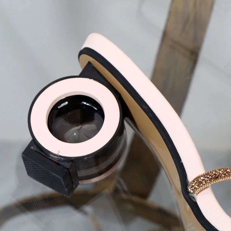 Factory direct sales Wear high-heeled women's slippers summer 2022 sandals with square rhinestones versatile elegant Women shoes