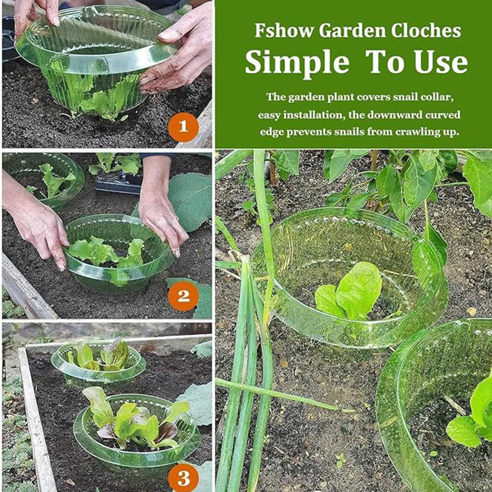 1/10 шт. прозрачные кольца для защиты растений