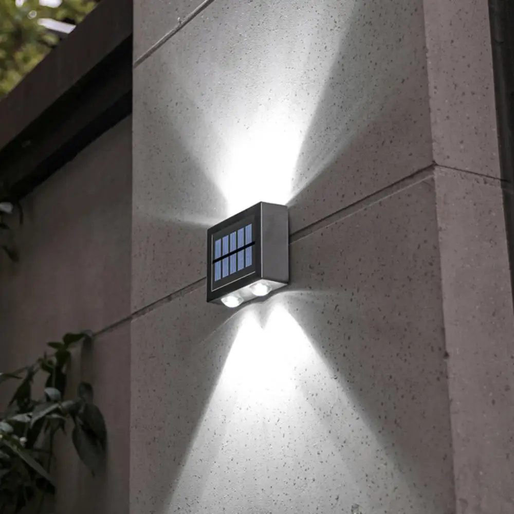 

Solar Light 4LED Waterproof Wall Lamp Outdoor Sunlight Lamp For Garden Courtyard Street Balcony Walkway Decor Porch Lights