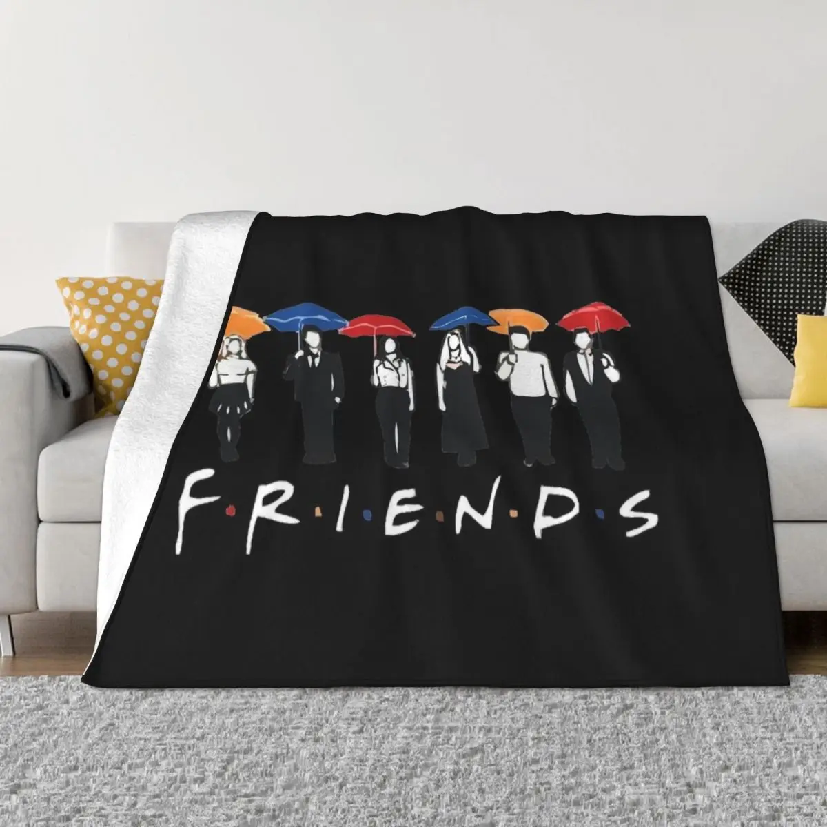 

Friends TV Show American Blanket Fleece Summer Air Conditioning Central Perk Portable Warm Throw Blanket for Sofa Car Bedspread