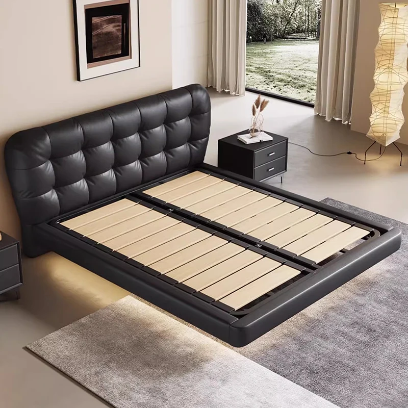 Эстетические кровати для отдыха роскошные каркасные с держателями спальни