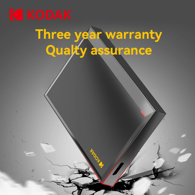 Фото Портативный внешний жесткий диск Kodak P190 5 Гбит/с 500 ГБ 1 ТБ 2 ТБ USB 3.0, легкий, для ПК, планшетов, PS5, XBOX, ноутбуков, настольных компьютеров №5
