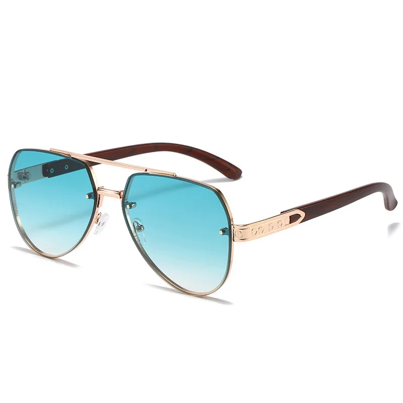 

2022 New Color Sunglasses Female Retro Toad Mirror Male Metal Ins Trend Glasses Korean Version Large Frame Sunglasses