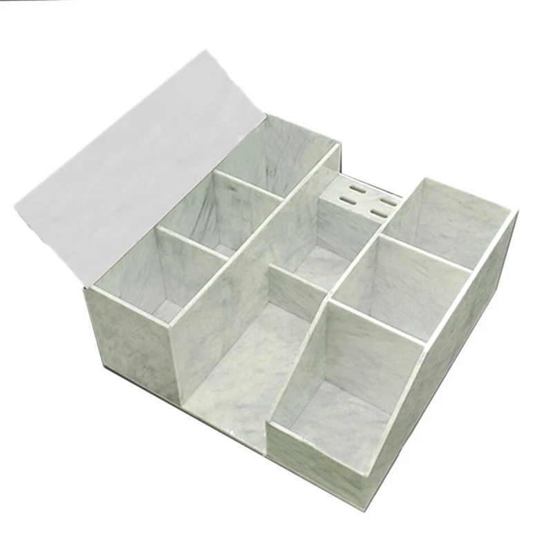 

Makeup Organizer Eyelash Extension Supplies Storage Display Box with Tweezer Holder Stand Makeup Brush Organizer White