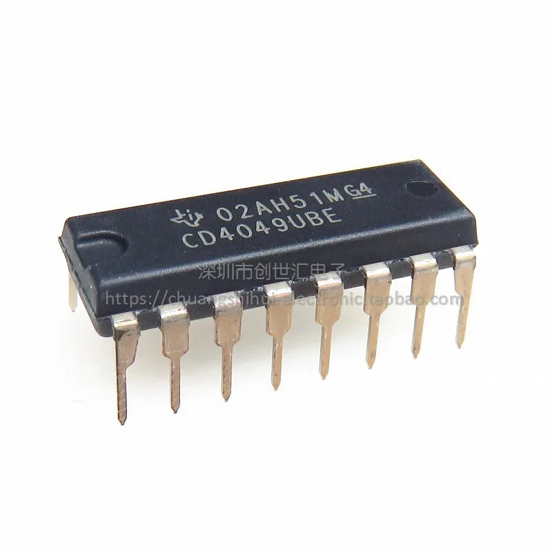 

New original CD4049UBE in-line DIP-16 warm punch inverter IC CD4049BE CD4049
