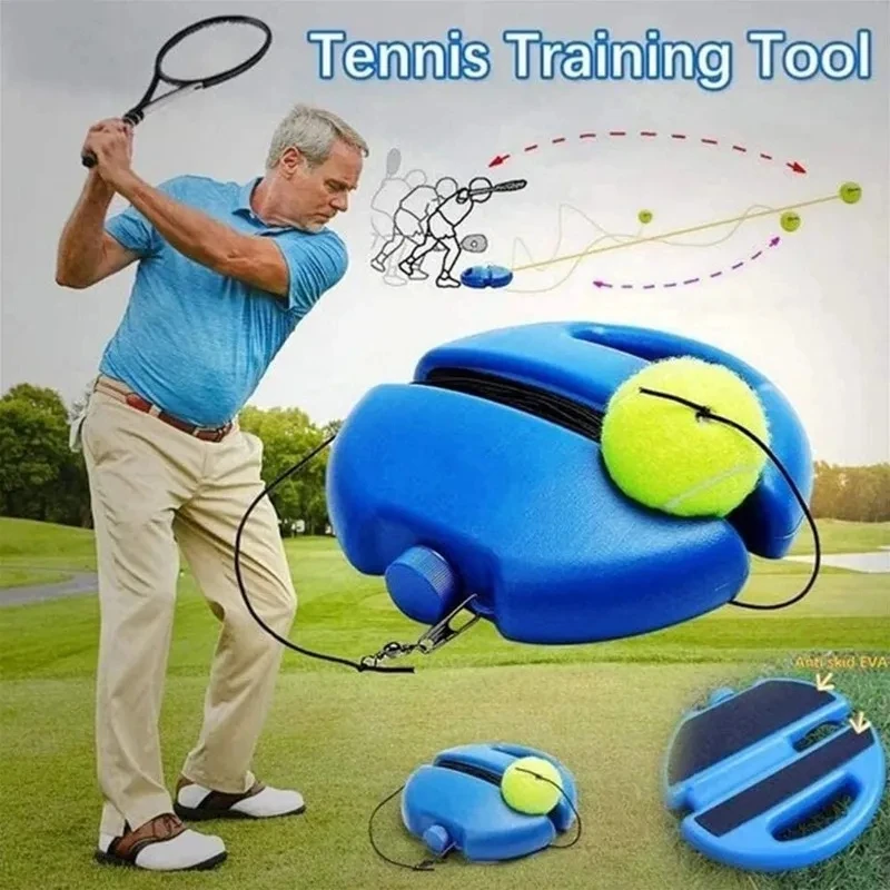 

Tennis Training Aids Base With Elastic Rope Ball Practice Self-Duty Rebound Tennis Rebound Trainer Tennis Training Device