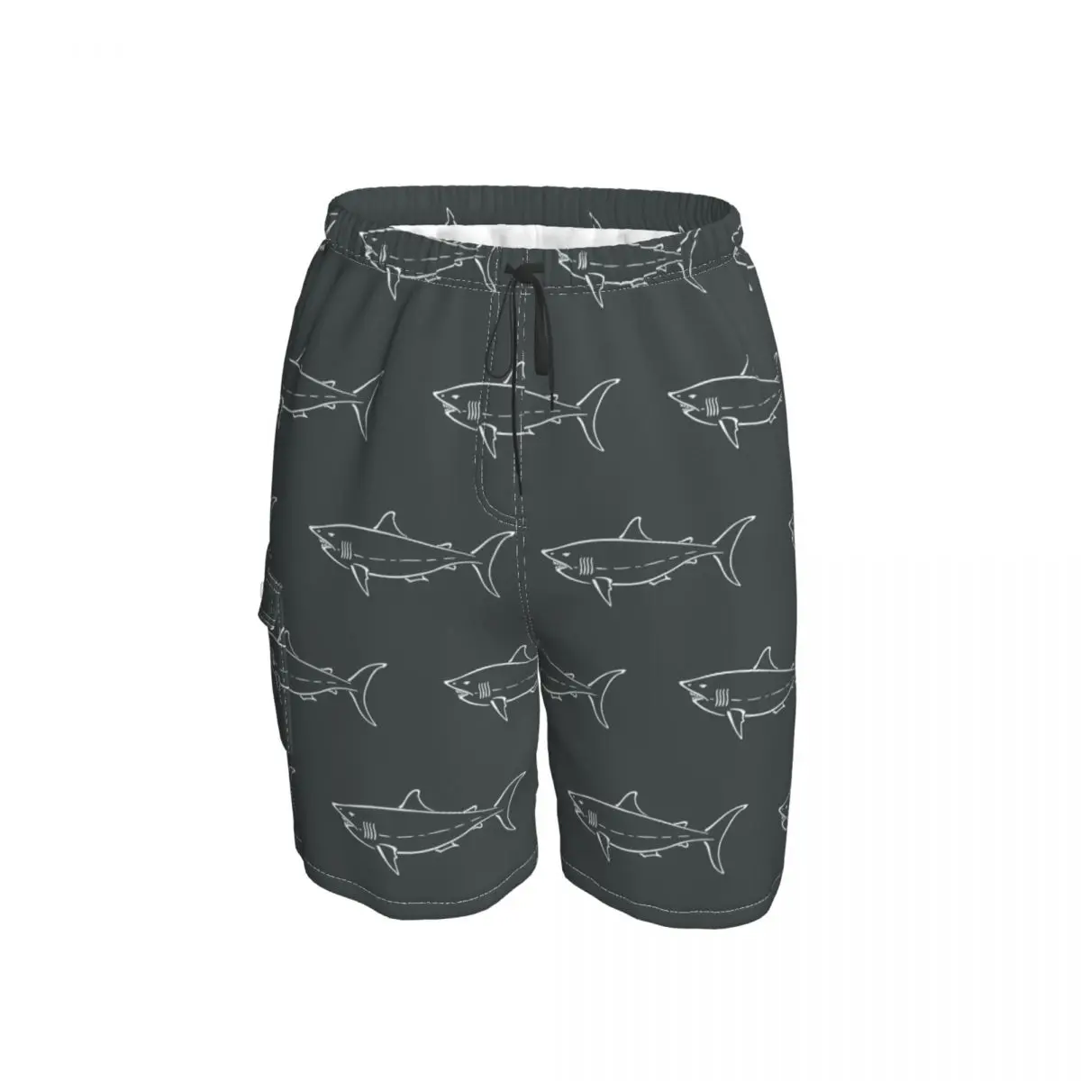 

Sea Shark Animal Shorts Quick Dry Mens Swimming Shorts Casual Men Swim Trunks