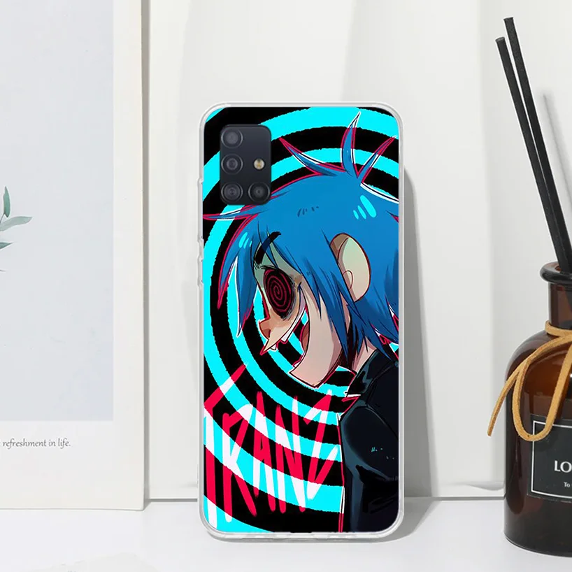 Чехол Gorillaz аниме для телефона Samsung A51 A41 A31 A21S A11 A01 A71 A50S A40 A30S A20E A10S A70 A6 A7 A8 A9 Plus задняя