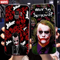 the joker clown phone case for samsung galaxy s10 s10e s10 lite s9 s8 plus samsung s10 5g carcasa black back tpu funda