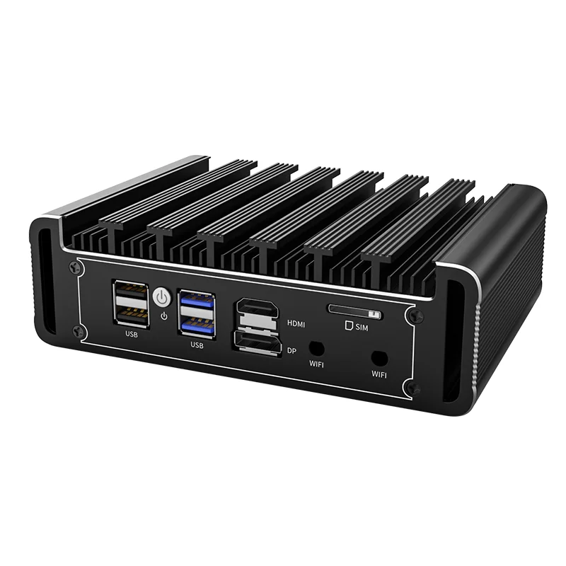 Мини-ПК 11-го поколения без вентилятора Intel Core i7 1165G7 i5-1135G7 4Intel i225 2 5G LAN DDR4 NVMe Celeron N5105