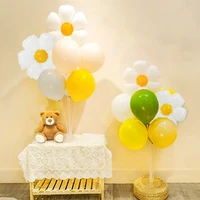 235pcs white daisy flower foil balloon plumeria helium ballon ins hot photo props wedding birthday party decor baby shower