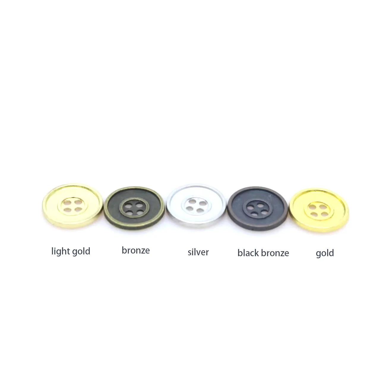 

12mm 4hole small double adge sewing button coat buttons metal button 50ps