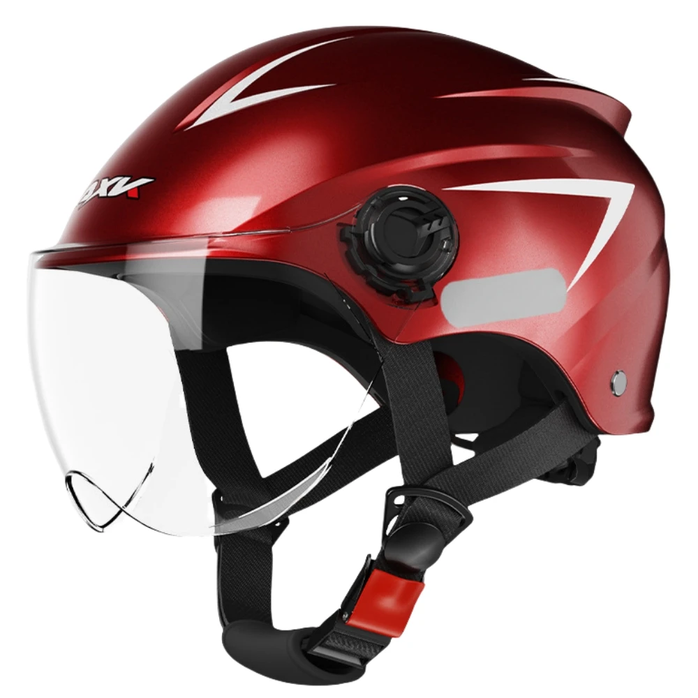 Полушлем для езды на электрическом мотоцикле Универсальный Красный защитный