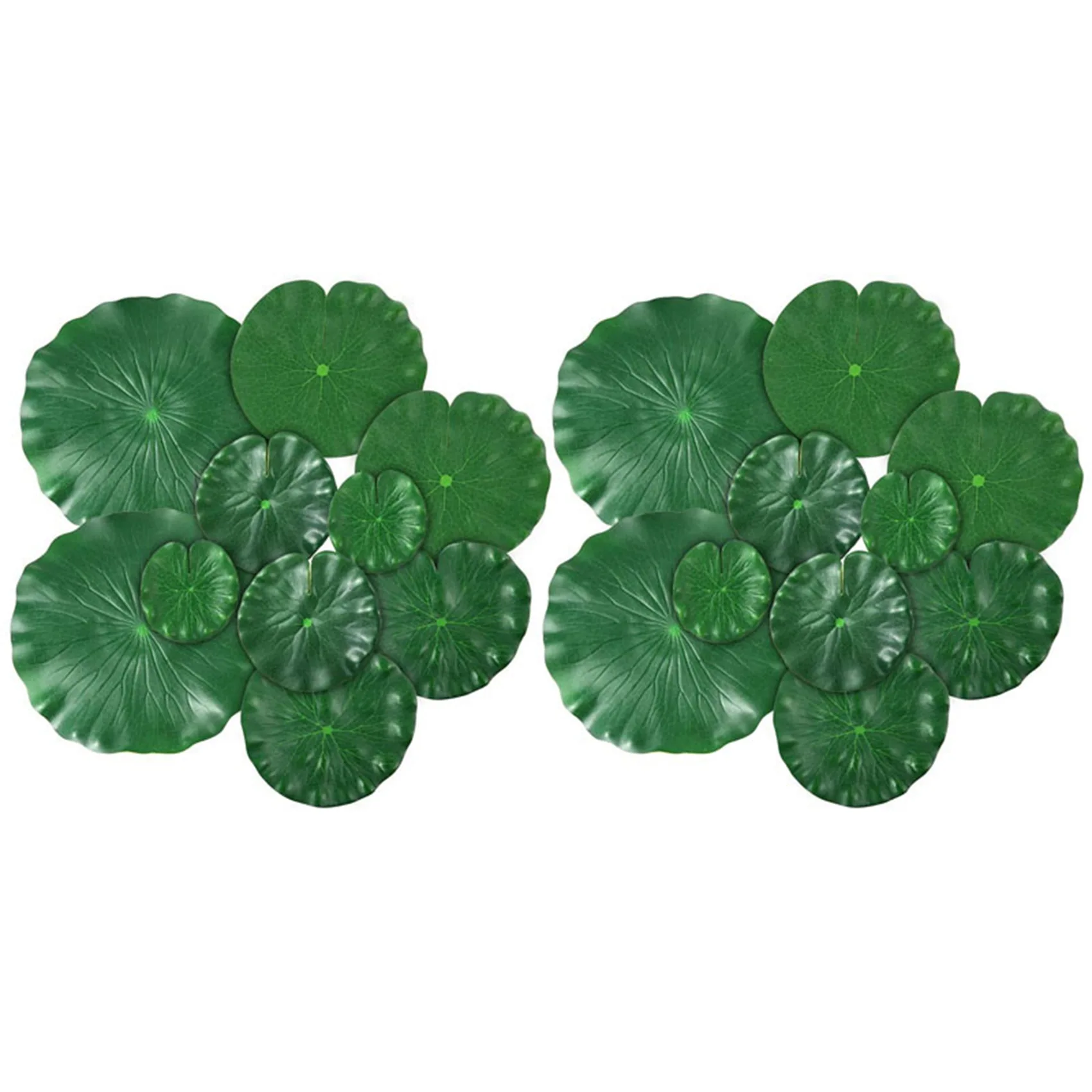 

30 Pieces 5 Kinds Artificial Floating Foam Lotus Leaves Lily Pads Fake Foliage Pond Decor for Pool Aquarium Decoration