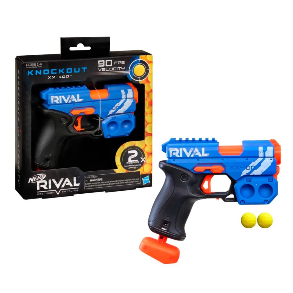 Фото Hasbro Nerf Rival Knockout XX-100 Круглое хранилище Blaster, скорость 90 кадров в секунду, бриджи 2, официальные круглые E6192 №3