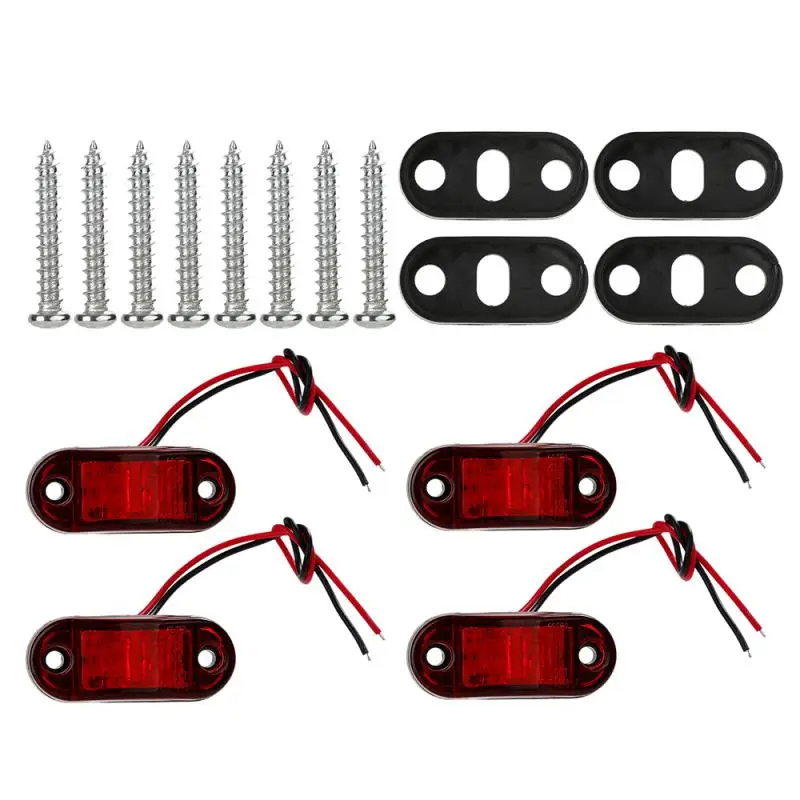 

Liplasting High Power Bright Red LED Brake Running Turn Signal Light Postion Lamps 12V/24V for Motorcycle ATV Trailer Trike