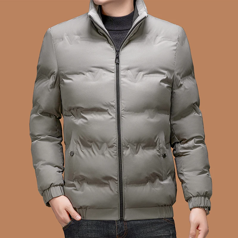 Зима 2024 мужская одежда с хлопковой подкладкой для мужчин среднего возраста