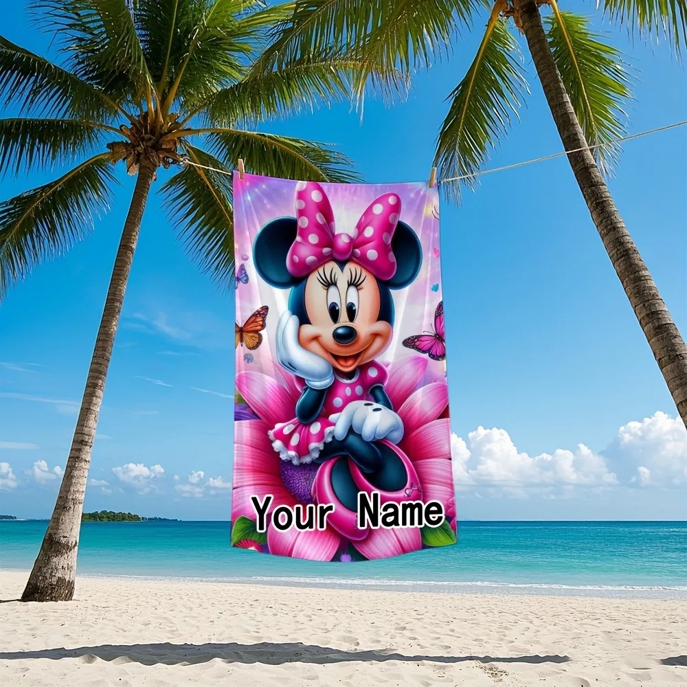 

Персонализированное полотенце MINISO с Микки Маусом и Минни Маусом