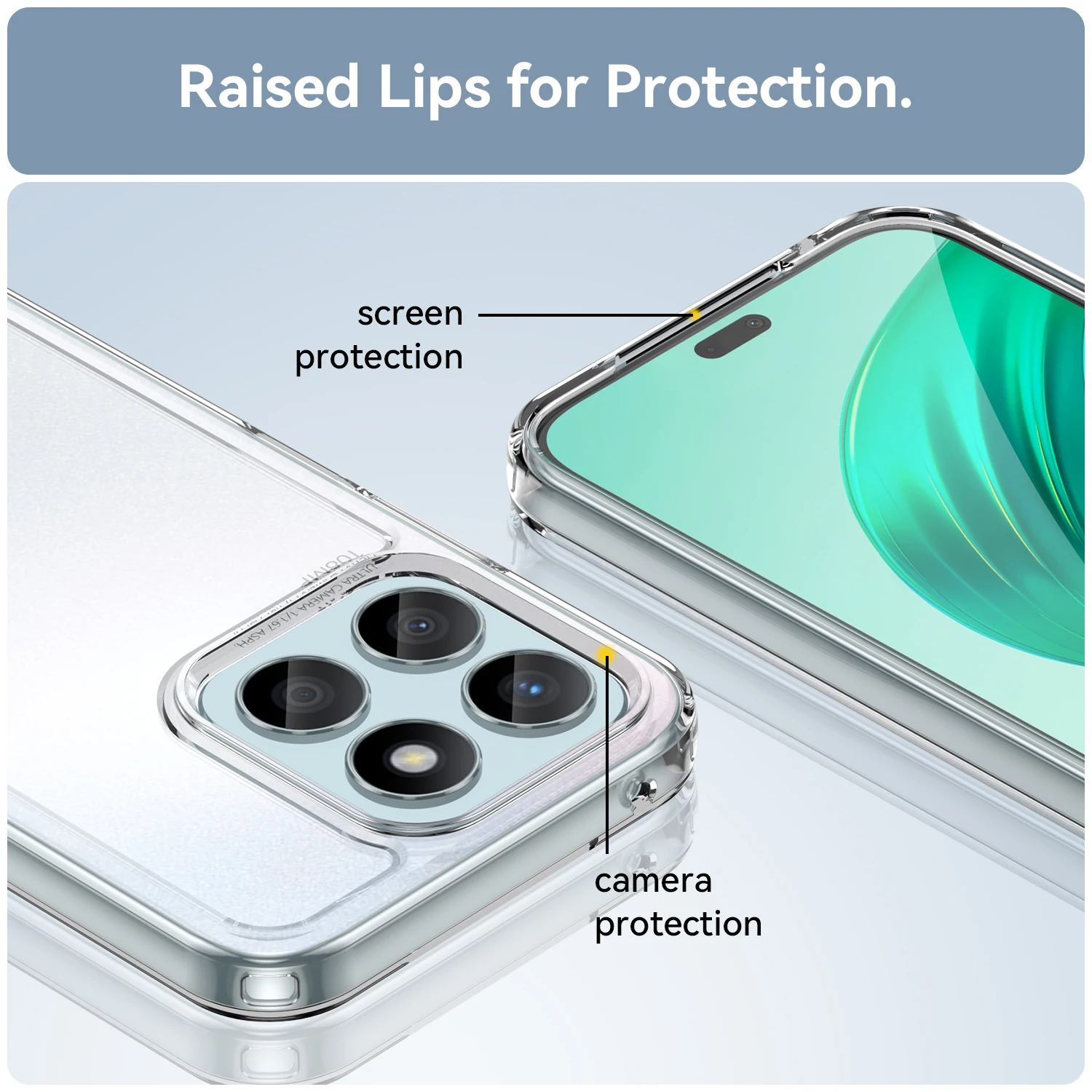 Прозрачный акриловый чехол для Huawei Honor X8b X8 b X 8b роскошный силиконовый защитный