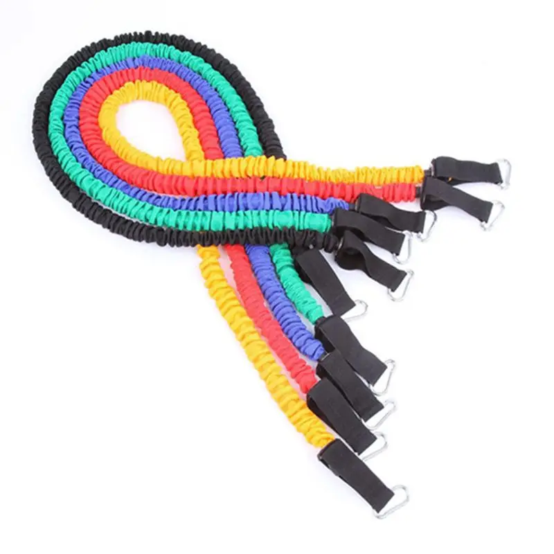 

Resistance Bands Set Stretchable Gym Exercise Bands Kits Strong Special Latex TPE Pipe Tension Rope Elastic Rope 11