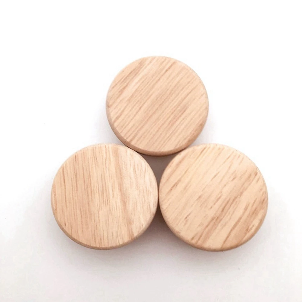 

Oak Round Handle Dia 30/40/50mm Natural Wooden Cabinet Drawer Wardrobe Knobs For Cabinet Drawer Handle Furniture Hardware