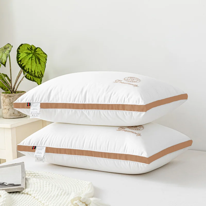 

2023 New Hilton Hotel Pillow Core Pillow Washable Machine Wash Feather Velvet Is Not Soft Home Pillow Core Size 48*74cm