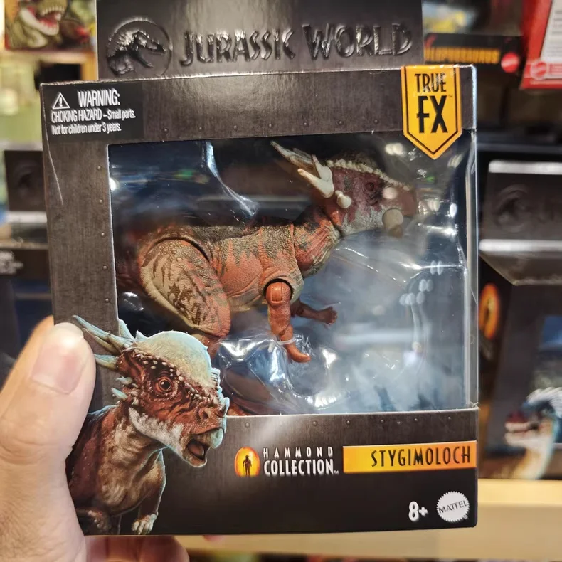 Фото Mattel Jurassic World Hammond Коллекция Модель динозавра Reborn Movie Velociraptor Stygimoloch Troodon Фигурка Детская игрушка в подарок №3