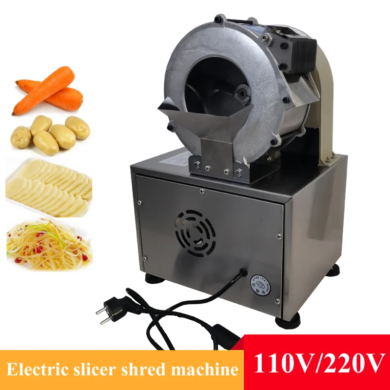 

Automatic Vegetable Cutting Machine Commercial Potato Carrot Ginger Cutter Electric Onion Slicer Machine Vegetable Shred