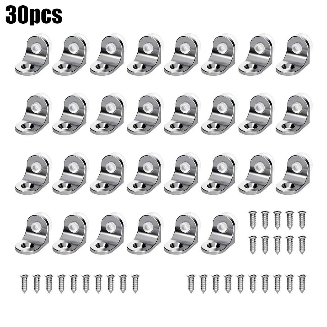 

30pc Shelf Support Pegs Stud Cabinet Unit Cupboard Peg Pin Hanger Zinc-Alloy Brackets Suction Cup For Glass Shelves Hardware