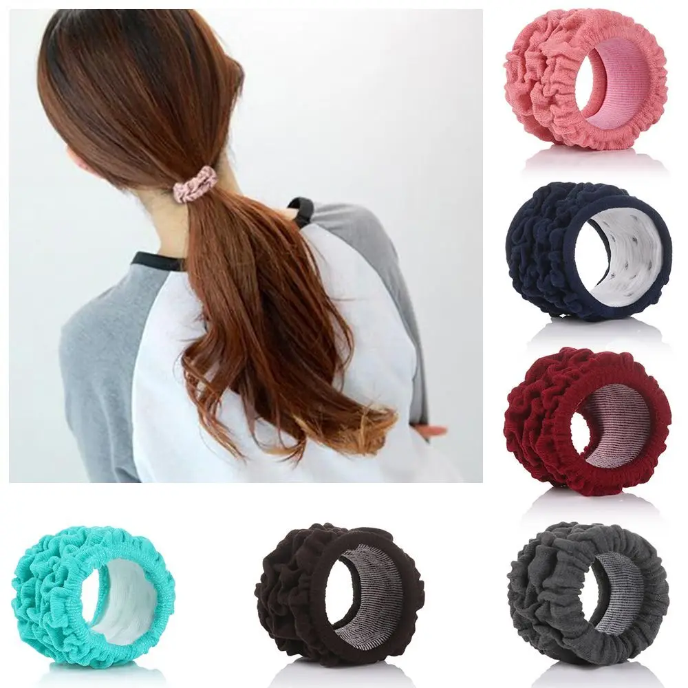 

Mix Colors Women Girls Headband Accessories Hair Rope Scrunchie Elastic Ponytail Holder Wide Hair Bands
