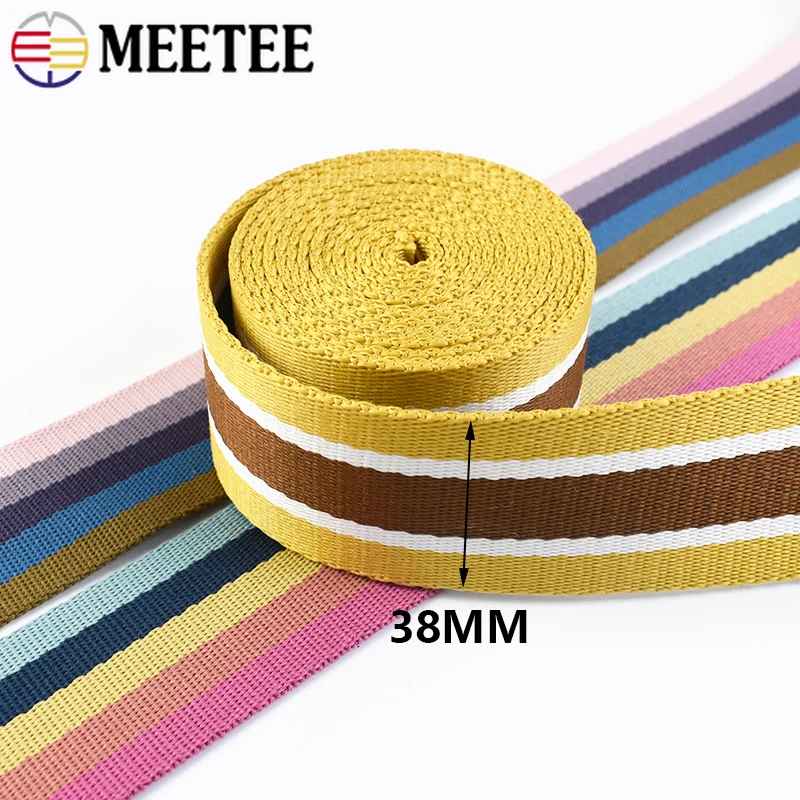 1-10 метров 38 мм полиэстеровые жаккардовые ленты для ремня лента сумки сделай сам
