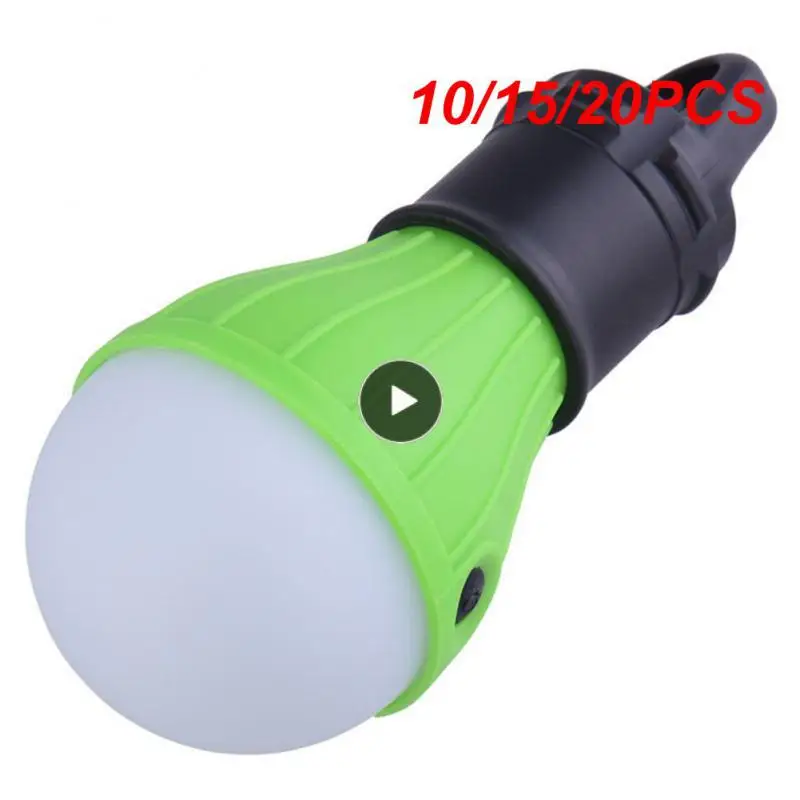 

10/15/20PCS Portable Lamp Waterproof Mini Outdoor Hook Emergency Lights Led Tent Light Camping Lighting Led Camping Light Bulb