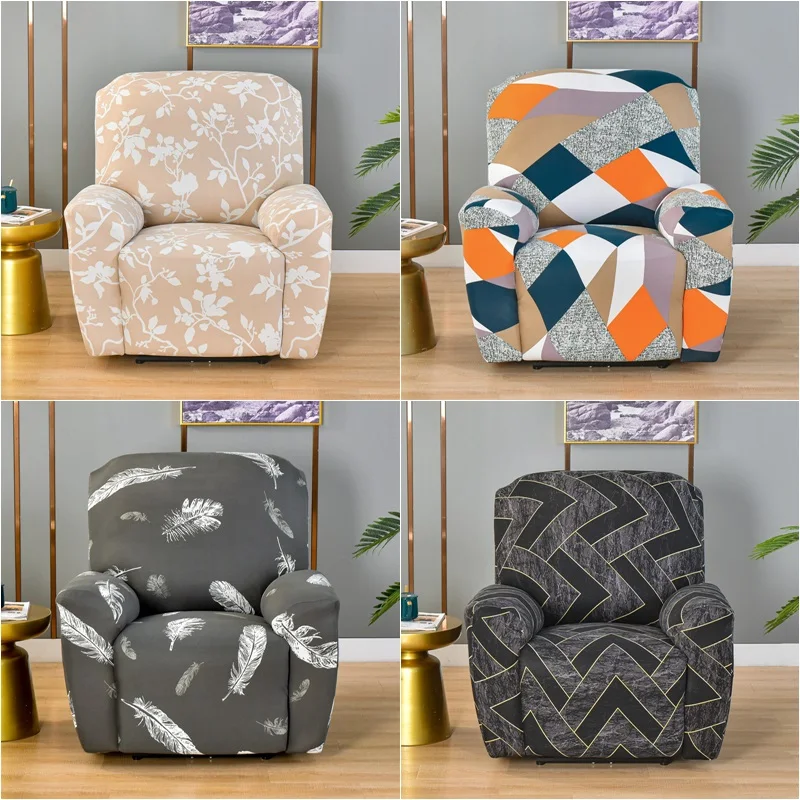 

Geometric Split Recliner Sofa Cover for Living Room Elastic Relax Reclining Chair Cover Lazy Boy Armchair Slipcovers Protector