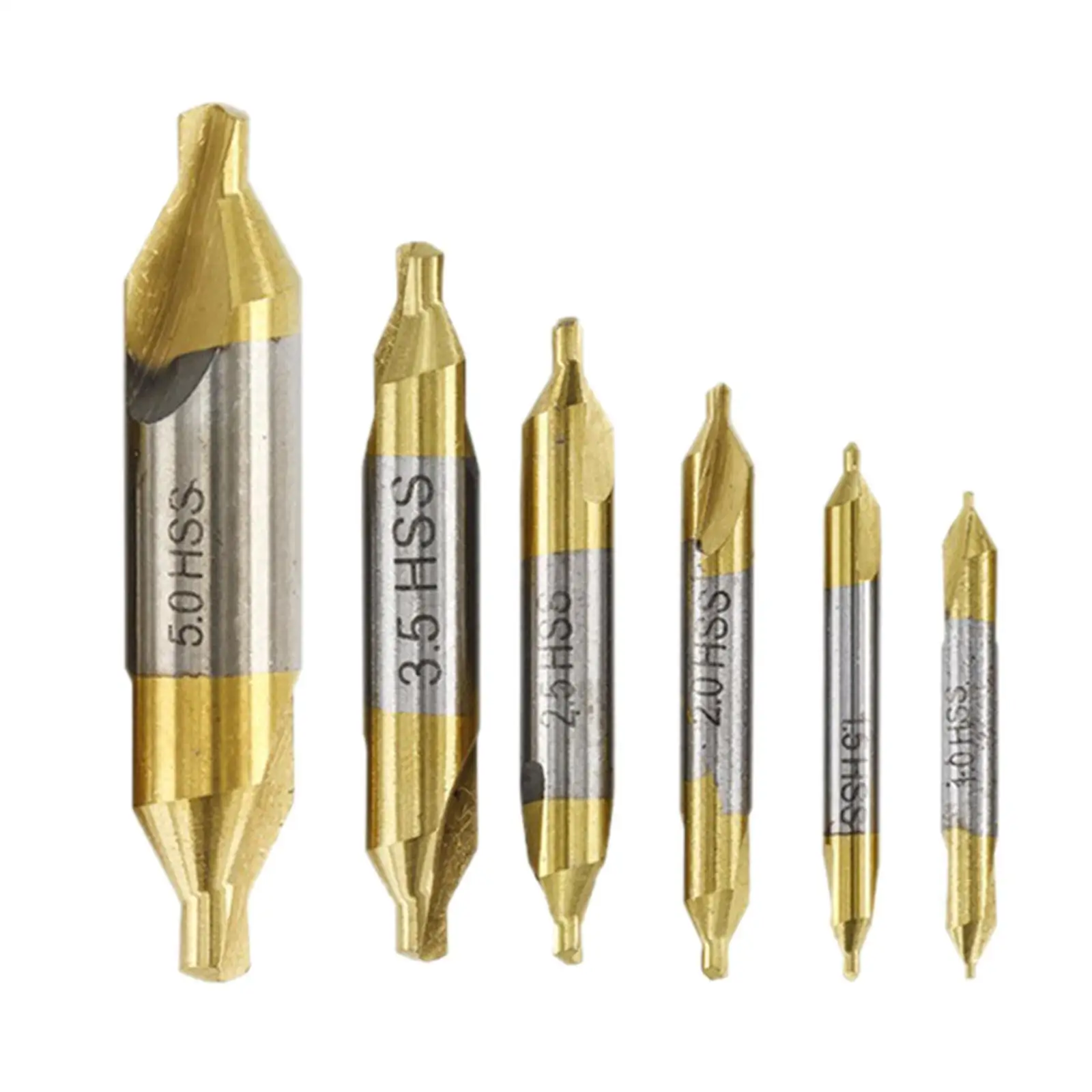 6 шт. комплект центрирующих сверл из быстрорежущей стали фрезерный инструмент