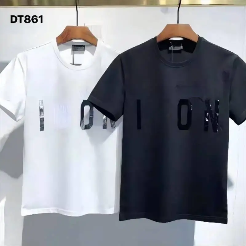 

New Men's Simplicity Alphabet Printing Stylish Cotton Summer Top Couple Outfit T Shirt for Men Italian DT861#