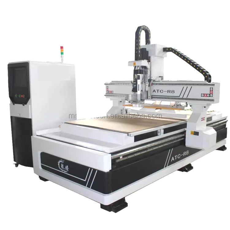 

4 axis auto tool changer linear type atc 3d wood cnc router rotary axis 1530 1325 Jinan factory price