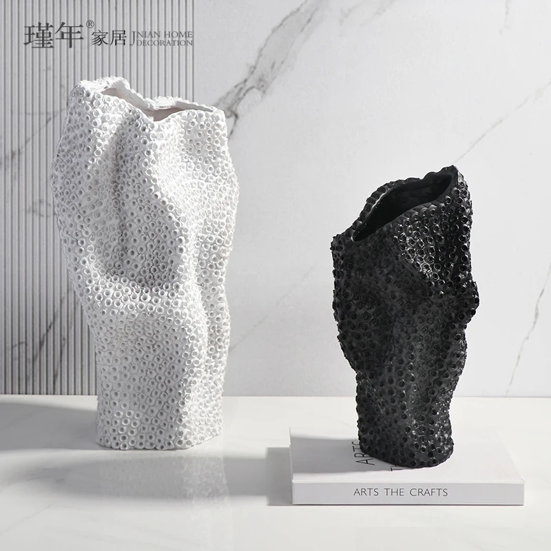 

Простая Современная креативная ваза с Сотами, модель украшения для гостиной, ТВ, кабинета, крыльца, украшение для дома, художественный цвето...