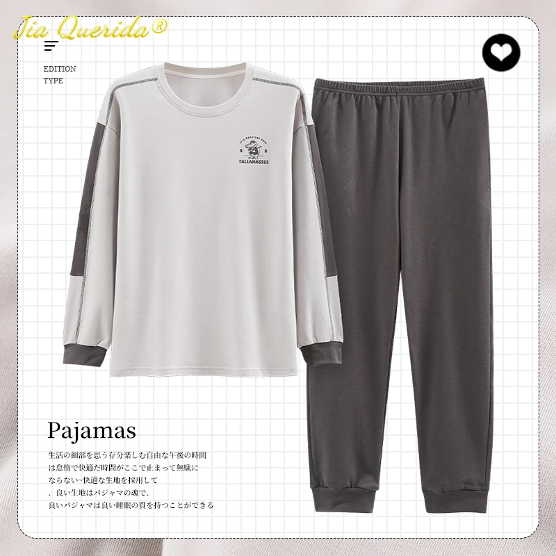 

Пижама для весны и осени, Мужская одежда для сна большого размера 4xl, 5xl, зимняя Пижама для мужчин, мужская хлопковая Пижама для полных мужчин ...